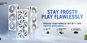 ASUS Unveils White GeForce RTX 50 Series Graphics Cards